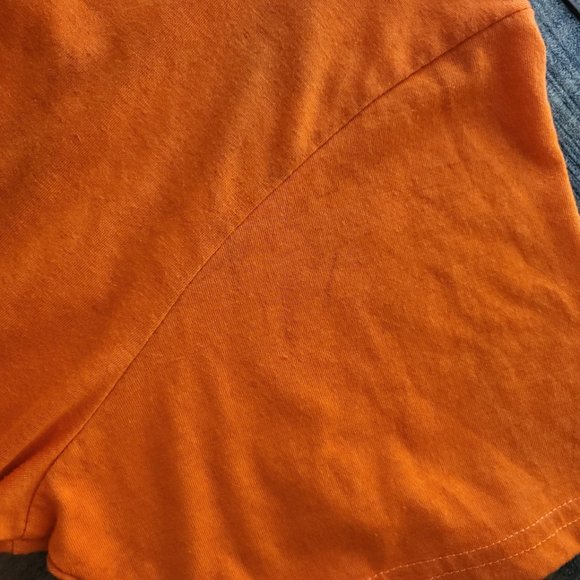 Bushwick Supply New York Orange Astronaut Short Sleeved Graphic Tee Shir… - Picture 7 of 9